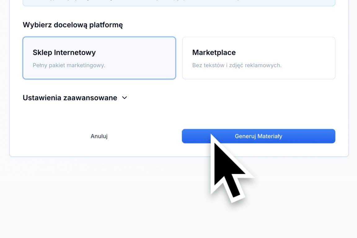 Kliknij przycisk "Generuj" - krok 02